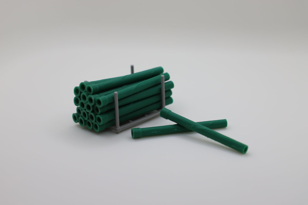 KG Pipes / Tubos pequeños con soporte - escala 1:50