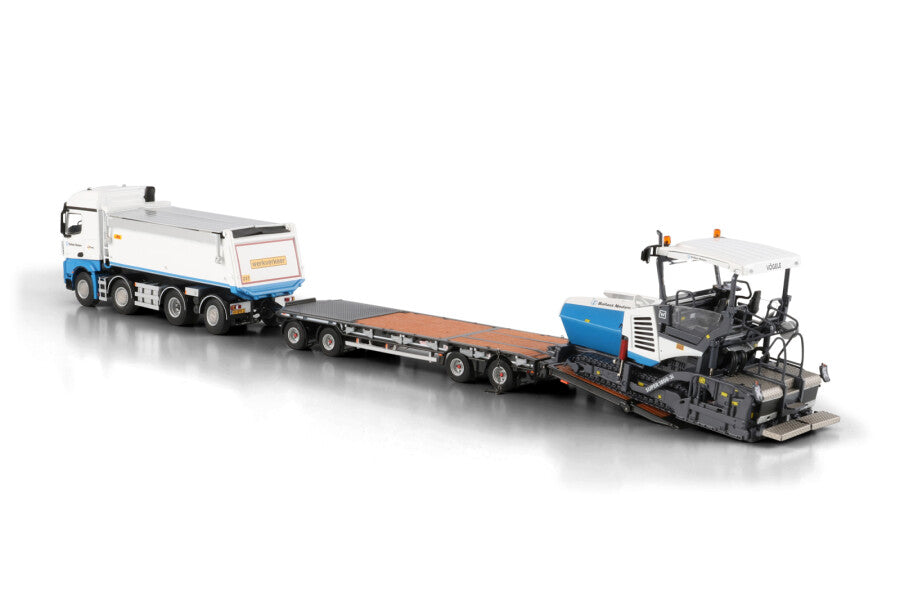 Ballast Nedam; MERCEDES-BENZ AROCS MP4 2.300MM STREAM SPACE 8X2 TAG AXLE TIPPER TRUCK LOW LOADER DRAWBAR TRAILER - 8 AXLEWSI Limited Edition